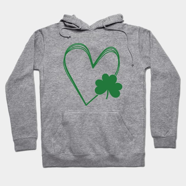 Shamrock Clover Shirt, Minimalist Shamrock Shirt, Irish Shirt Women, Cute Irish Shirt, Irish Girlfriend Gift, St Patrick Day Shirt, Lucky Shirt Hoodie by Daimon